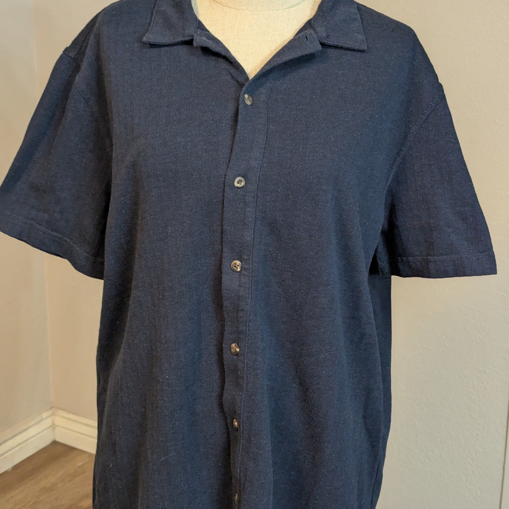 Navy Blue Garment Care Label